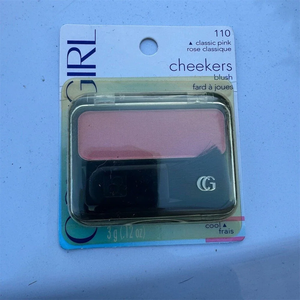 CoverGirl Cheekers Blush 110 Classic Pink Cool Vintage Carded Compact